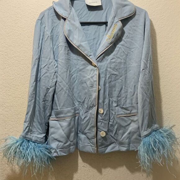 Sleeper blue party pajamas size M - Picture 6 of 9